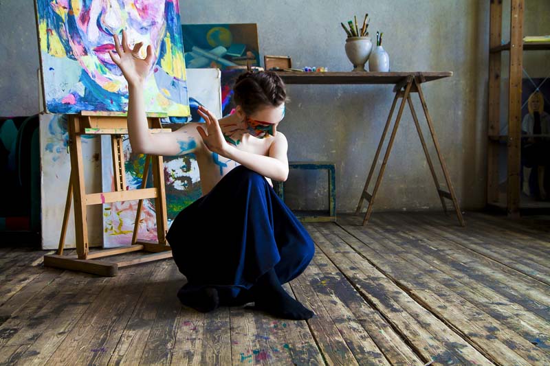 творческая фотосессия в студии