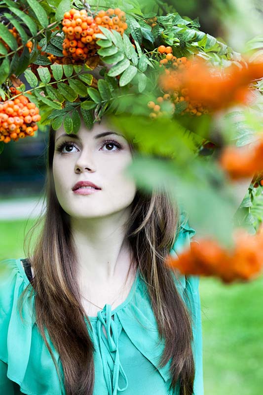 фотосессия в листьях